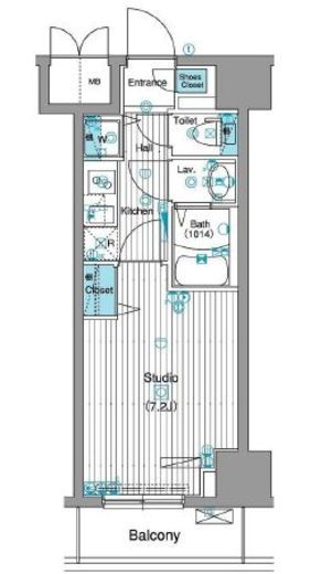 グランド・ガーラ銀座 12階 間取り図