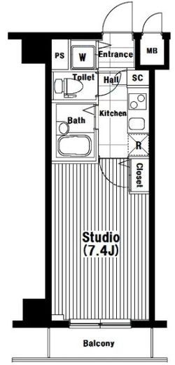 グランド・ガーラ三田 6階 間取り図