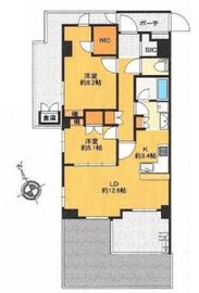 アデニウム高輪 1階 間取り図