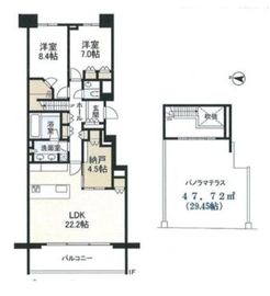 テラス恵比寿の丘 5階 間取り図