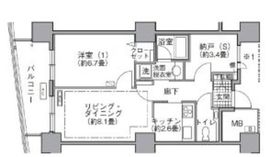 アクティ汐留 2717 間取り図