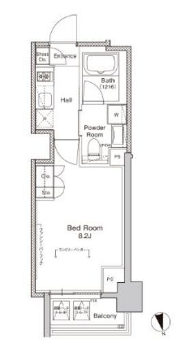 プラウドフラット門前仲町5 409 間取り図