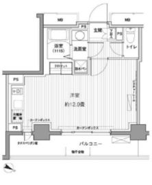 ヒューリックレジデンス茗荷谷 409 間取り図