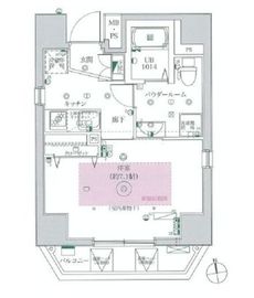 フェルクルールプレスト文京湯島 802 間取り図