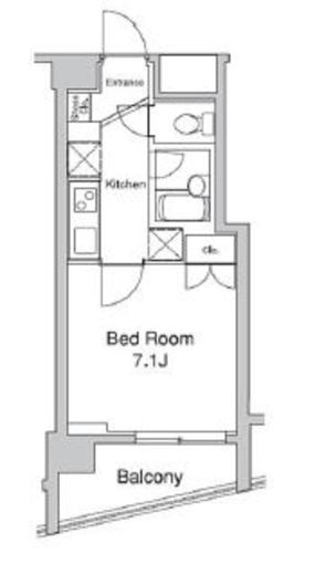 プラウドフラット代々木上原 802 間取り図