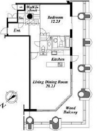 ラフィーヌ西新宿 22F2 間取り図