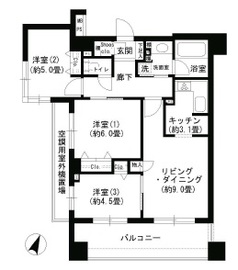 クリオ文京小石川 1501 間取り図