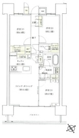 ザ・ガーデンテラス目黒 18階 間取り図