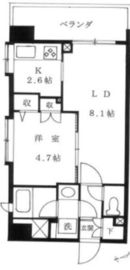 ビューネ渋谷桜丘 5階 間取り図