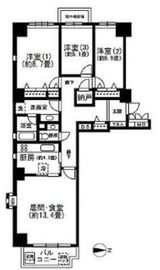 広尾ガーデンヒルズ 13階 間取り図