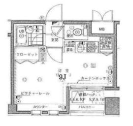 サンパティーク広尾 5階 間取り図