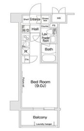 コンフォリア新宿 702 間取り図