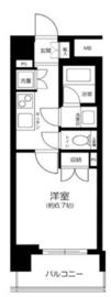 レフィール銀座フロント 6階 間取り図