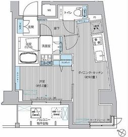 casa KEITO 201 間取り図