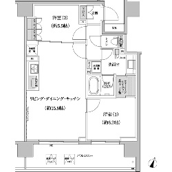 パークハビオ渋谷本町レジデンス 320 間取り図