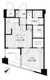 アーバス新宿余丁町 505 間取り図