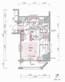 クオリア三田 7階 間取り図