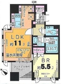 インプレスト赤坂 11階 間取り図