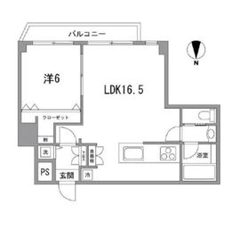 日本橋三越前アムフラット壱番館 10階 間取り図