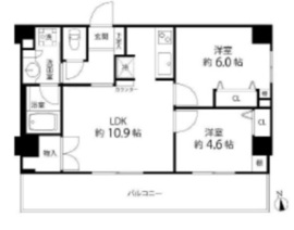 デュオステージ白金高輪 901 間取り図