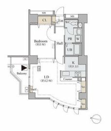 コラム神泉 408 間取り図