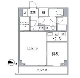 フィース神楽坂 3階 間取り図