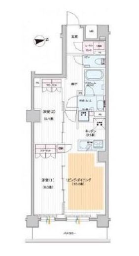 パレステージ文京江戸川橋 3階 間取り図