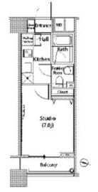 ファーストリアルタワー新宿 1603 間取り図