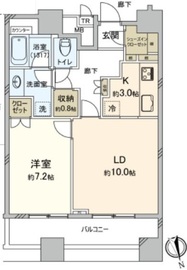 ザ・タワーズ台場 ウエスト 7階 間取り図