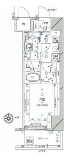 ステージグランデ秋葉原 2階 間取り図