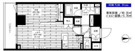 ステージグランデ秋葉原 13階 間取り図