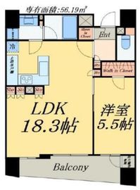 ウィルローズ日本橋水天宮 9階 間取り図