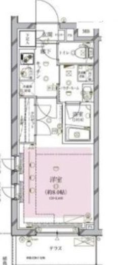 クレイシア目黒碑文谷 2階 間取り図