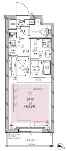 クレイシア目黒碑文谷 3階 間取り図