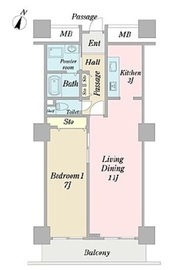天王洲ビュータワー 1007 間取り図