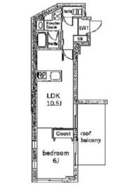 グランデュオ三軒茶屋4 402 間取り図