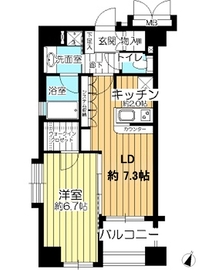 デュオ・スカーラ西麻布タワーイースト 11階 間取り図