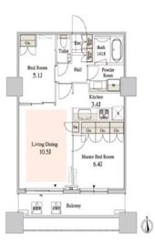 タワーコート北品川 3303 間取り図