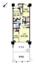 ガーデンヒルズ四ツ谷迎賓の森 1階 間取り図