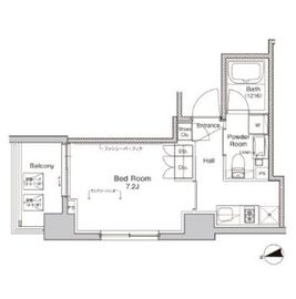 プラウドフラット門前仲町5 410 間取り図