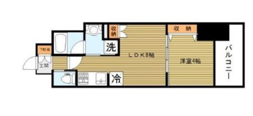 シティインデックス神田 2階 間取り図