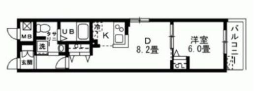 Savoir Ebis (サヴォワール恵比寿) 201 間取り図