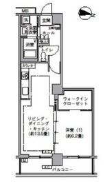 トリニティー芝浦 2104 間取り図