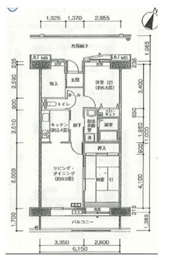 アクティ目黒駅前 1号棟 718 間取り図
