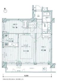 マートルコート恵比寿南2 2階 間取り図