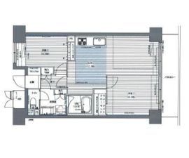 レジディア芝浦 308 間取り図