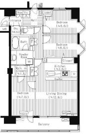 プライムアーバン東中野コート (PRIME URBAN 東中野 COURT) 716 間取り図