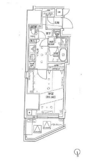 クレイシア神田淡路町 4階 間取り図