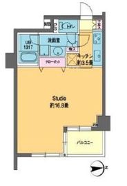 カスタリア高輪 706 間取り図