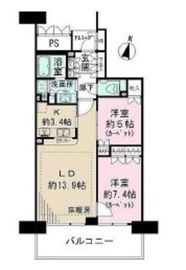 小石川後楽園パークハウス 5階 間取り図